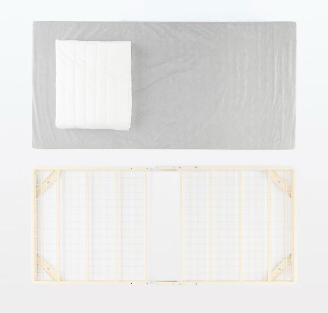 【美品】【使用期間半年未満】無印良品　脚付マットレス　ポケットコイル　シングル