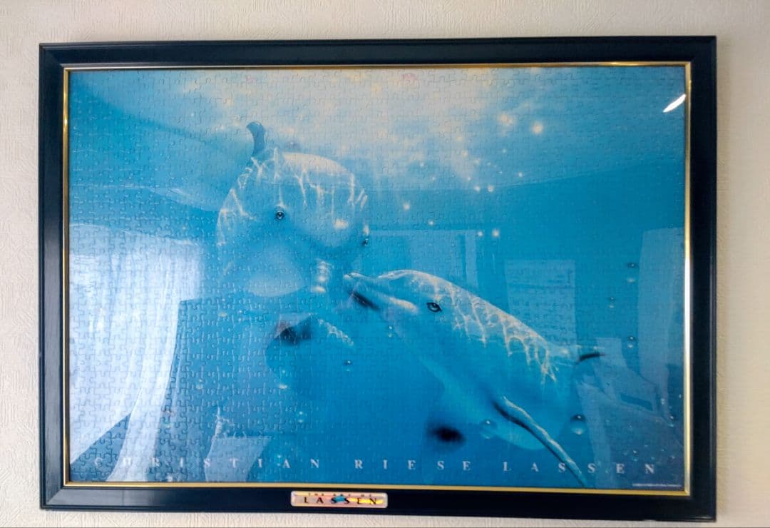 ☆☆ラッセン☆1000ピース パズル☆完成品☆☆専用額　プレート付の2枚組