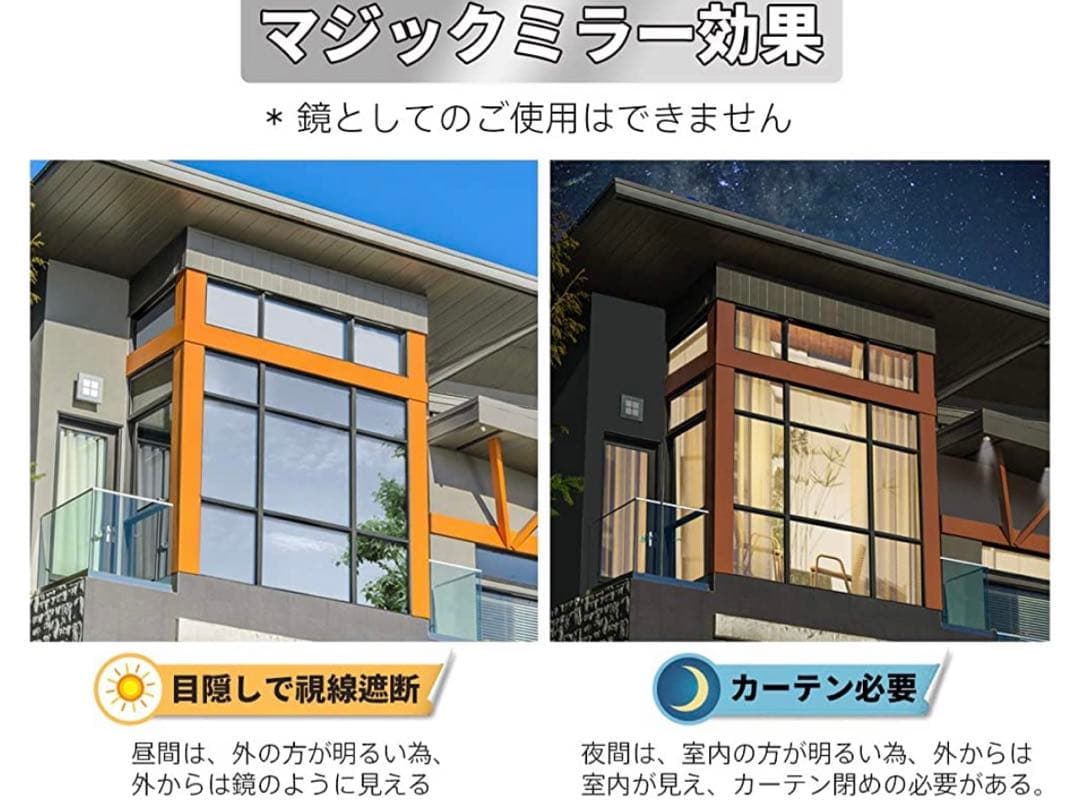 【4本セット】断熱窓用ガラスフィルム　1本あたり44.5×200cm