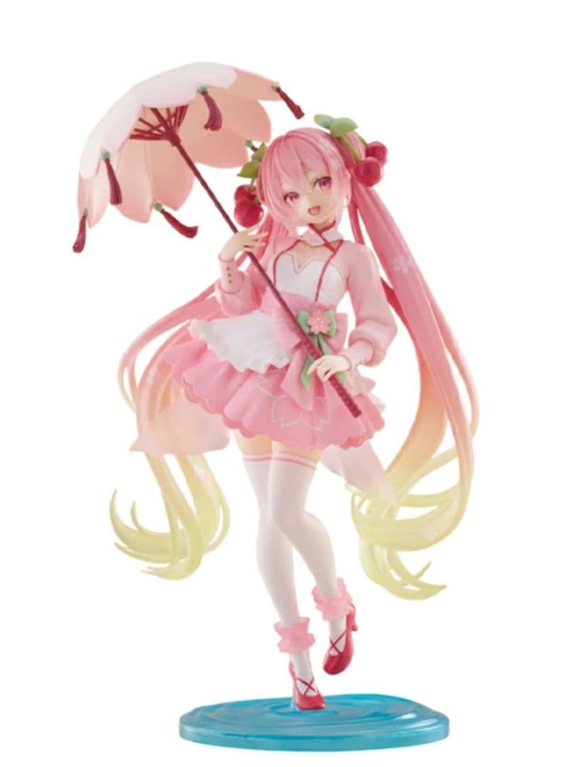 桜ミク　AMP＋ フィギュア～桜ドレスver.～　4個セット