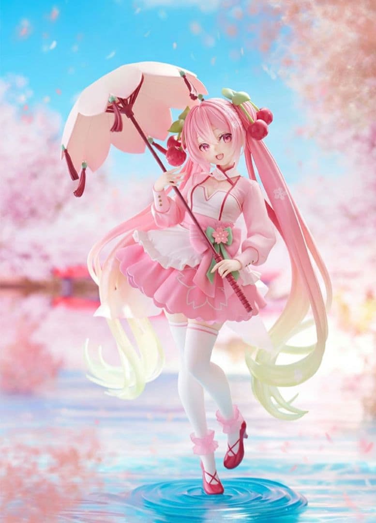 桜ミク　AMP＋ フィギュア～桜ドレスver.～　4個セット