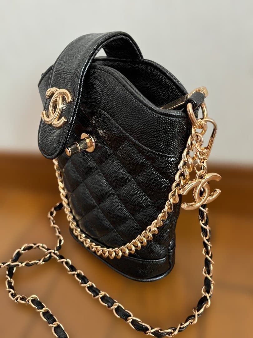 【新品】CHANEL 黒 ノベルティ ショルダーバッグ
