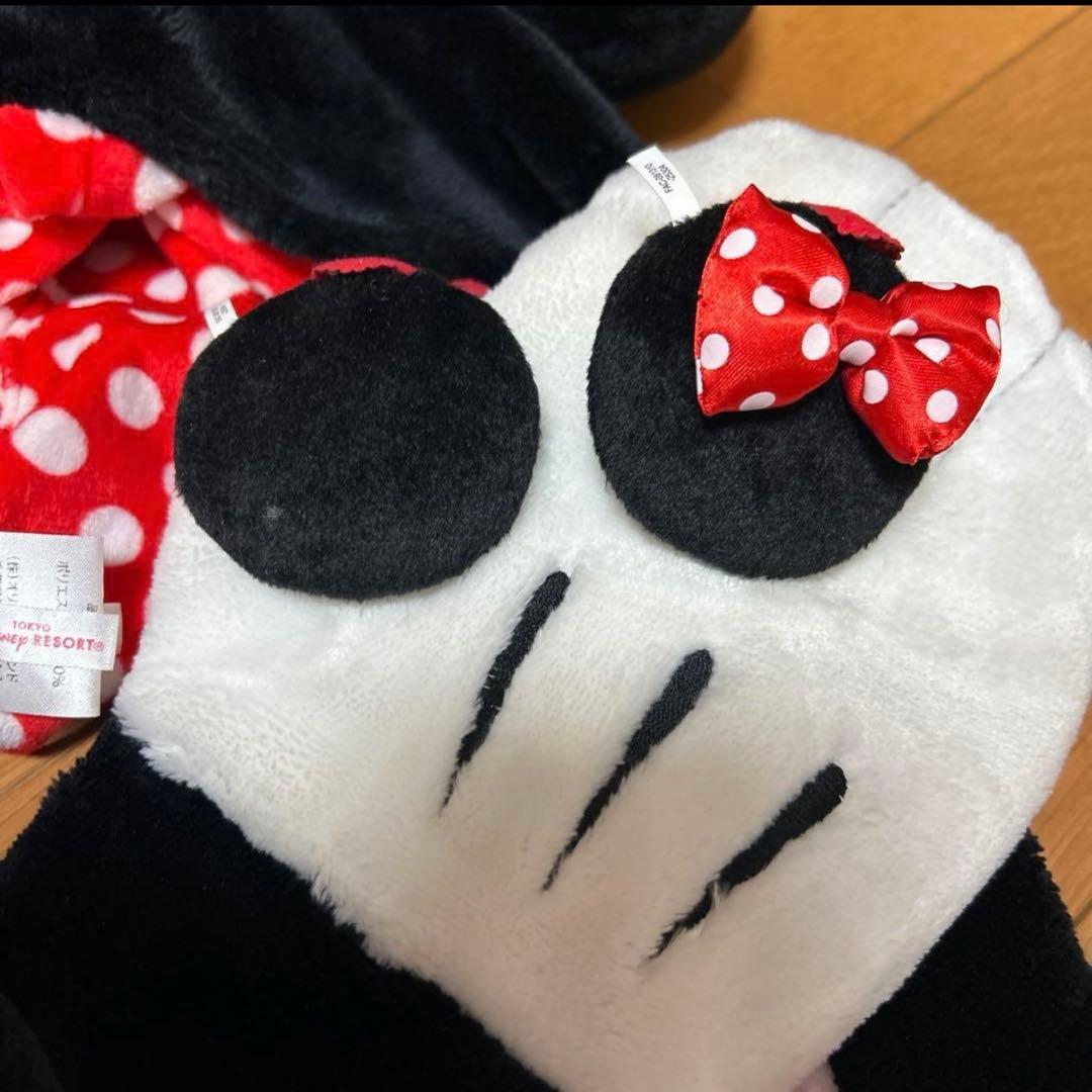 ディズニー　ミニーちゃん　ファンキャップマフラーピン付き