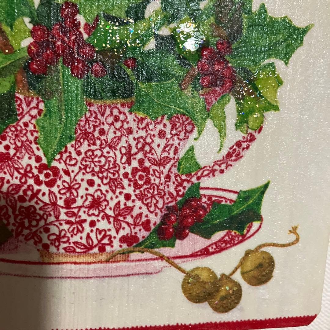 素敵なクリスマスカップデコパージュ