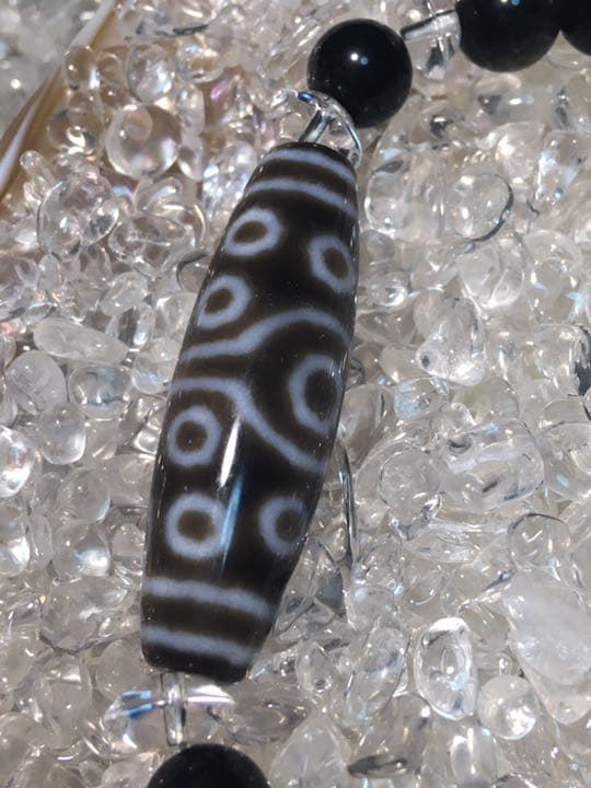 十五眼天珠ブレスレット　天然石ブレスレット　パワーストーンブレスレット