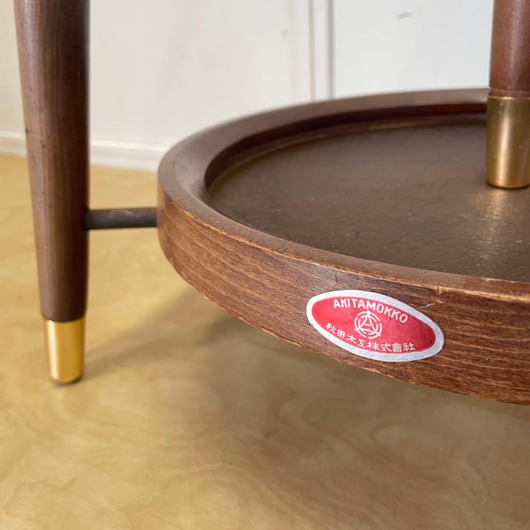 秋田木工 ポールハンガー 木製コートハンガー 傘立て 洋服掛け ビンテージ