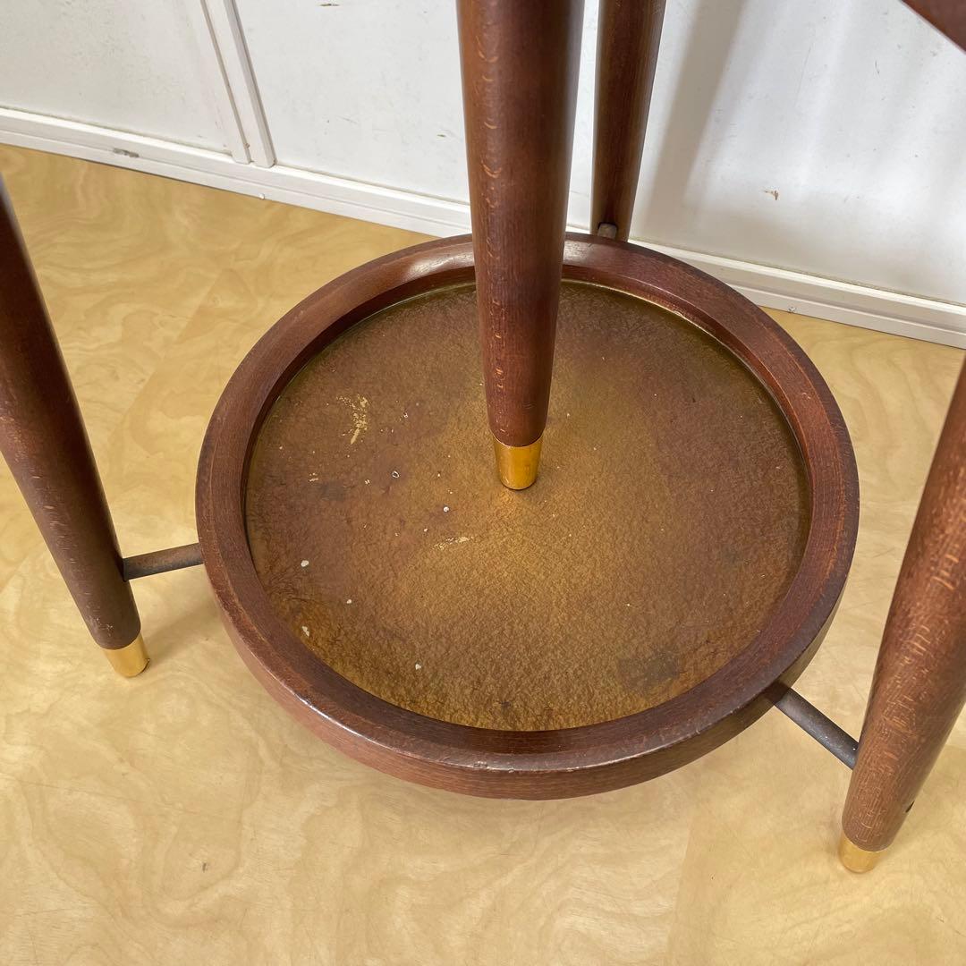 秋田木工 ポールハンガー 木製コートハンガー 傘立て 洋服掛け ビンテージ