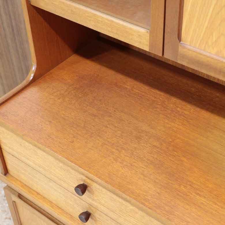 キャビネット ネイサン カップボード イギリス チーク NATHAN 分割式