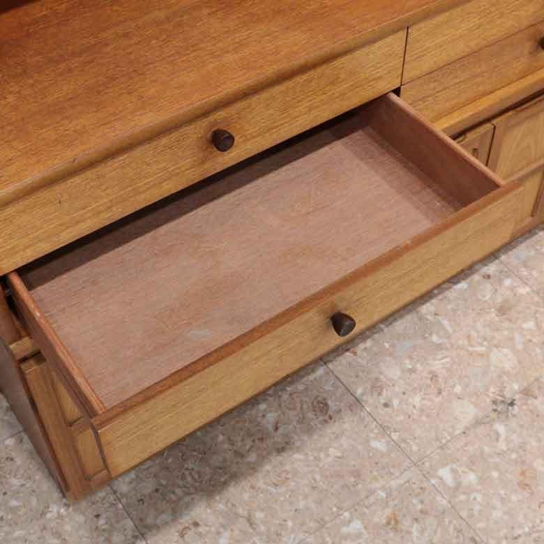 キャビネット ネイサン カップボード イギリス チーク NATHAN 分割式