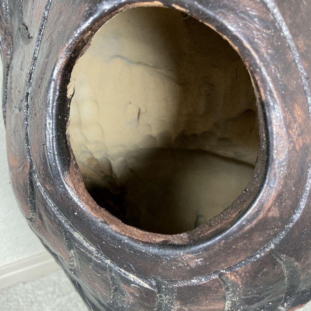 ②たぬき　置物　陶芸　レトロアンティーク　狸　焼物