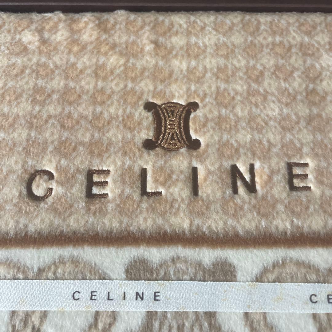 未使用 CELINE セリーヌ 綿毛布 西川産業