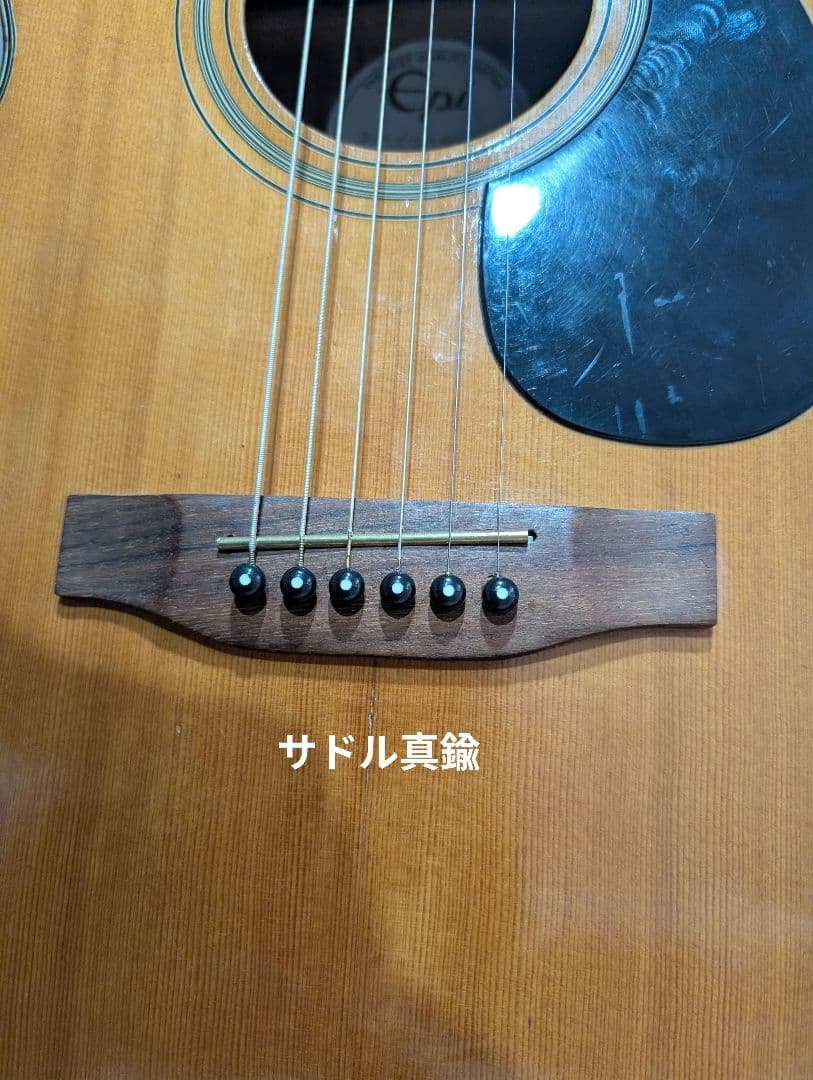 希少/Epi（Epiphone）A-10 改エレアコ　サドル真鍮