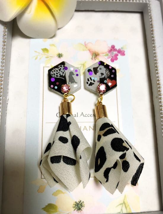 Anticoさま専用♡ダルメシアン 2 ピアス イヤリング