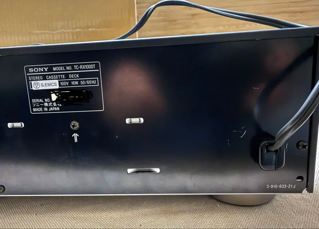 ジャンク　ソニー TC-RX1000T 銘機　オートリバース　 カセットデッキ