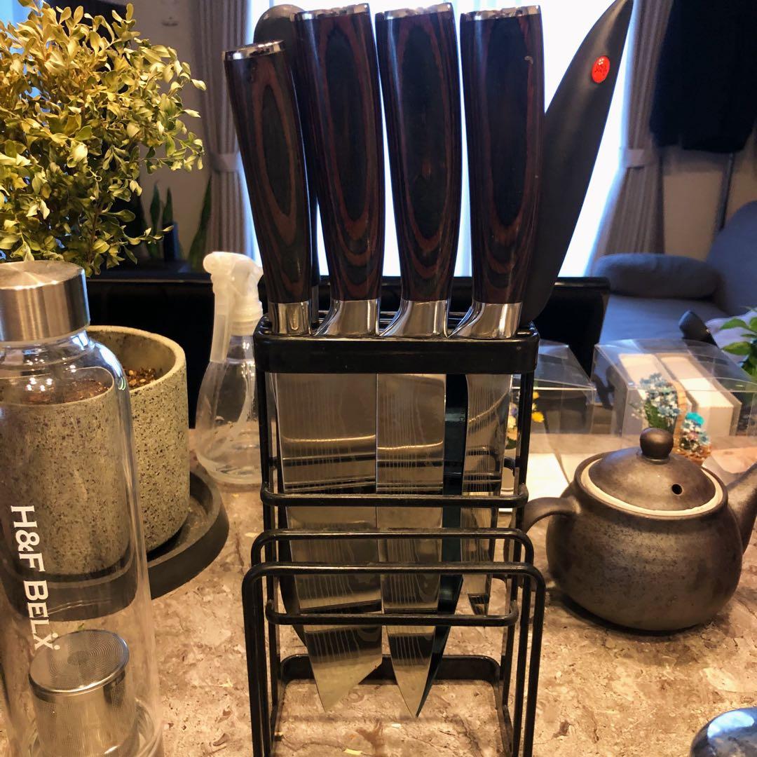 未使用　三徳包丁　シェフナイフ　ダマスカス　包丁　4本セット