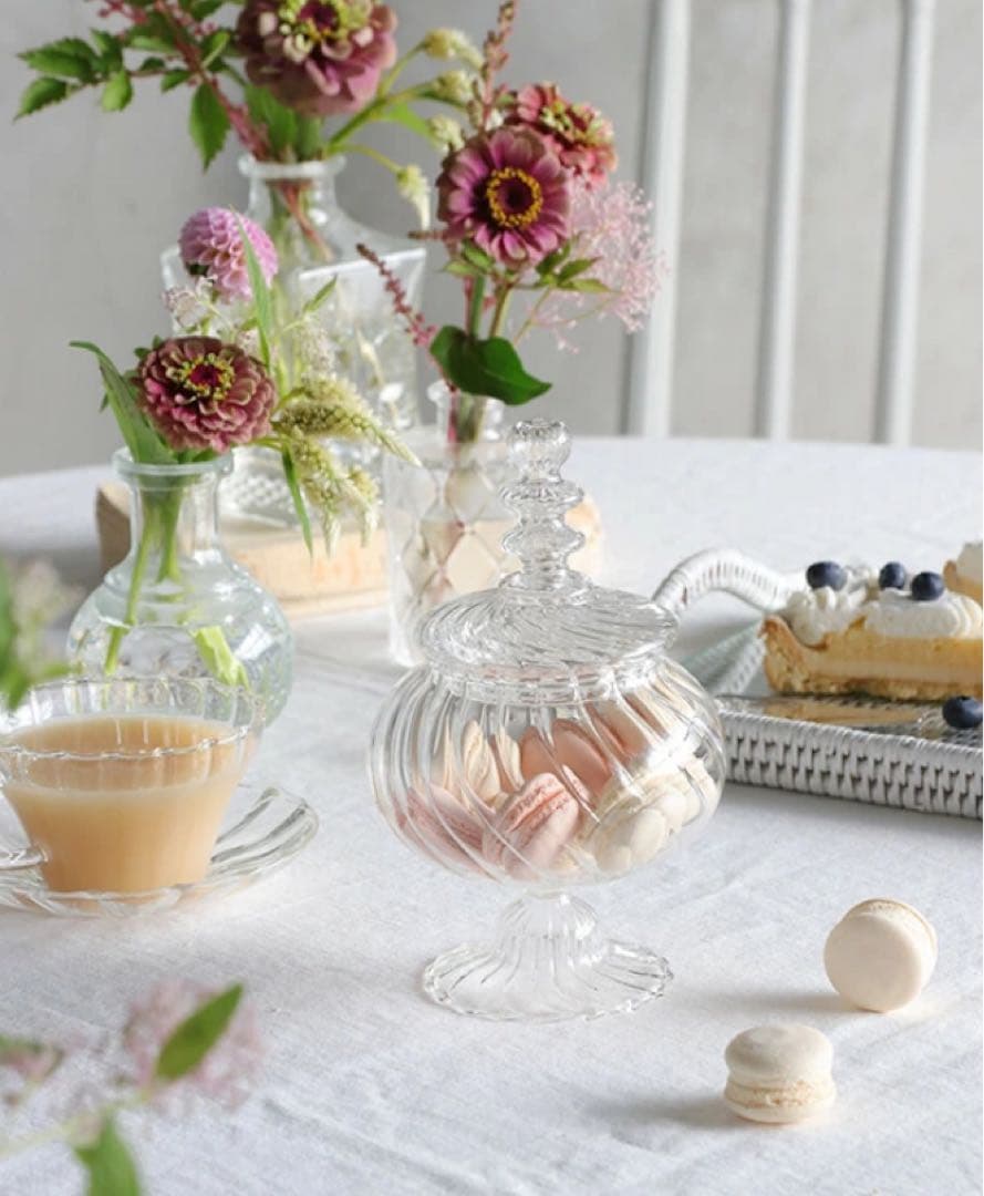 Sarah Grace ガラスキャニスター　4個セット