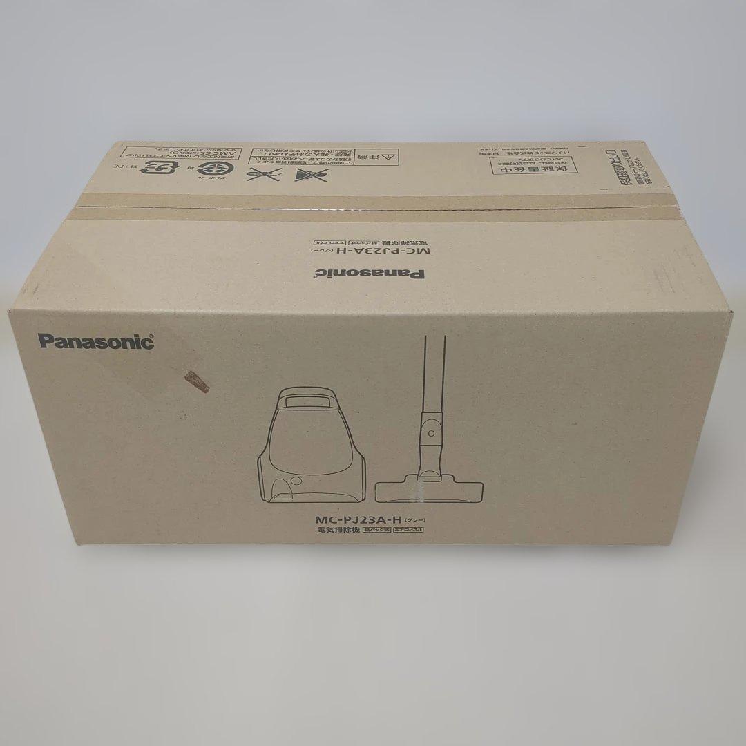 【未使用品】パナソニック電気掃除機　グレー　紙パック式　エアロノズル