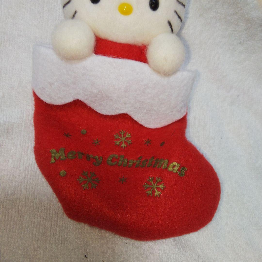 ハローキティ クリスマス　靴下ポーチ マスコット　キーホルダー　ぬいぐるみ