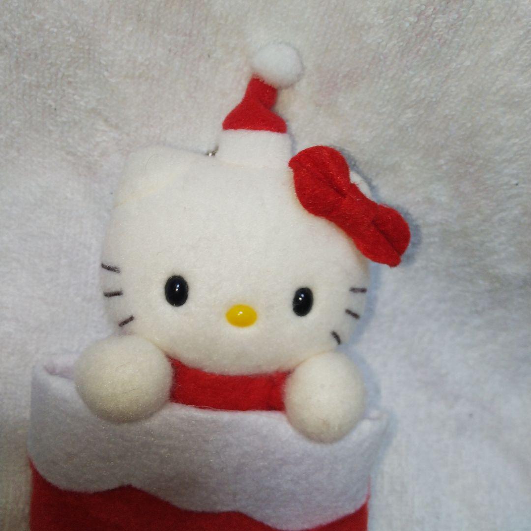 ハローキティ クリスマス　靴下ポーチ マスコット　キーホルダー　ぬいぐるみ