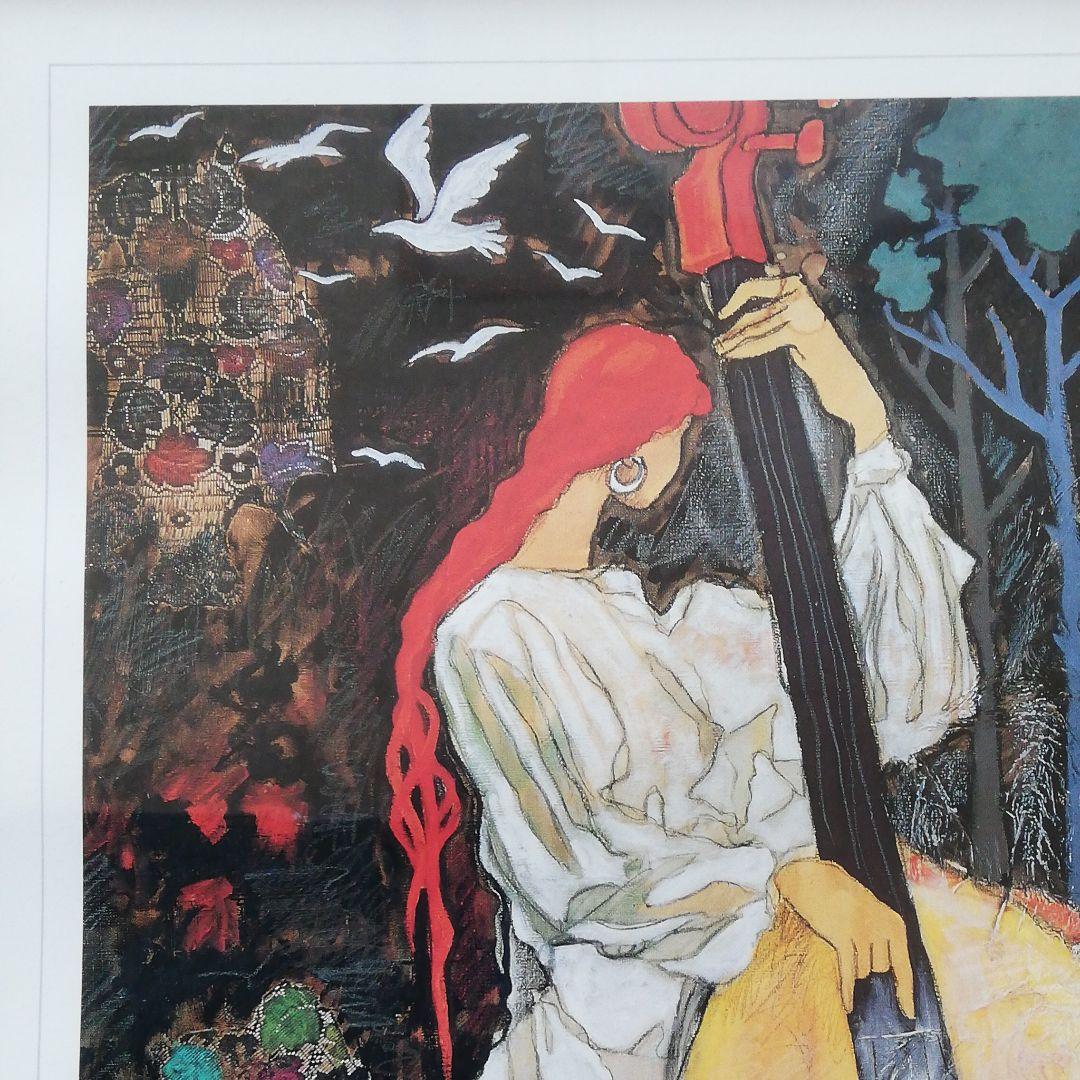 絵画　(コントラバスを引く女)仮題です!