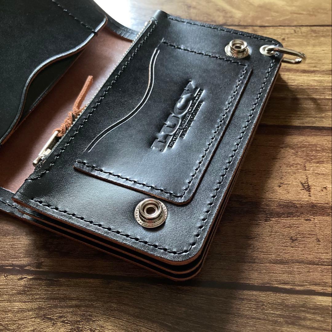 【高山道博様ご確認用】ミドルトラッカーウォレット【お札を折らずに収納】