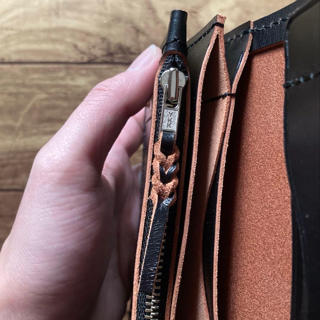 【高山道博様ご確認用】ミドルトラッカーウォレット【お札を折らずに収納】