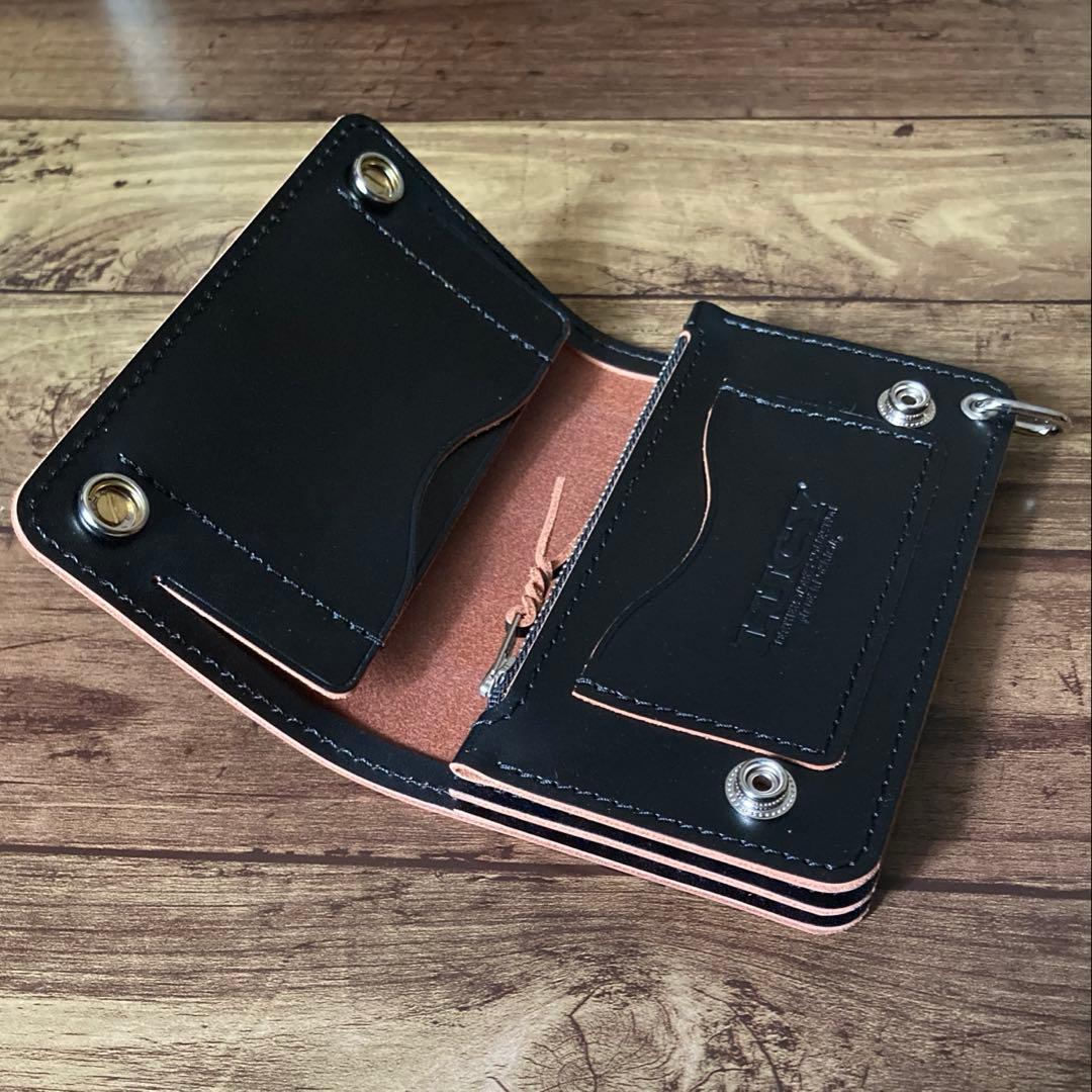 【高山道博様ご確認用】ミドルトラッカーウォレット【お札を折らずに収納】