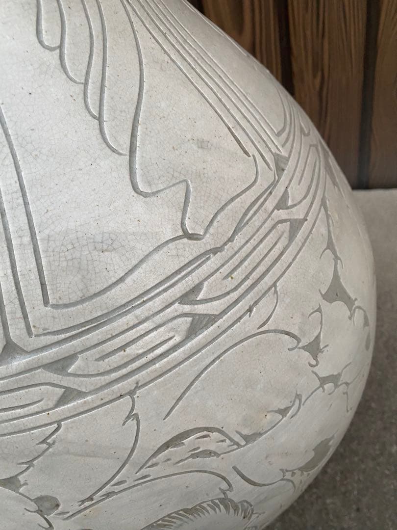 大型　花瓶　特大　アンティーク　壺　置物　骨董