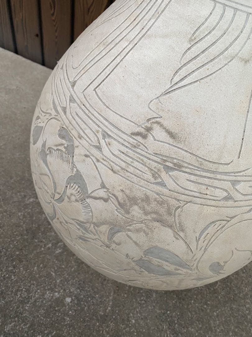 大型　花瓶　特大　アンティーク　壺　置物　骨董