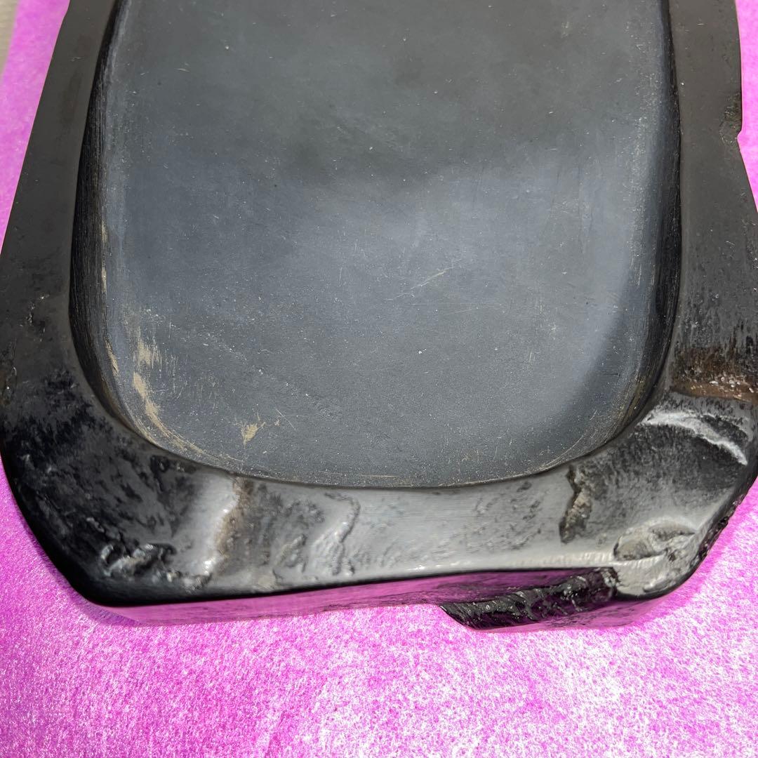 ⭕️雨畑硯　名工　峯硯　雨宮　大型天然硯　20cm超え　2kg超え　石紋綺麗