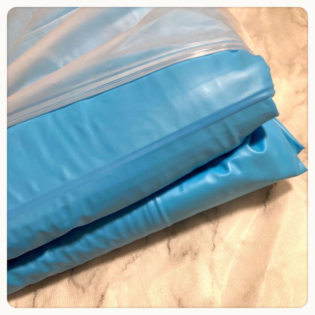 ꒰未使用꒱滑り止め加工 ジャンボプール 水色 最長2m ファミリーサイズ