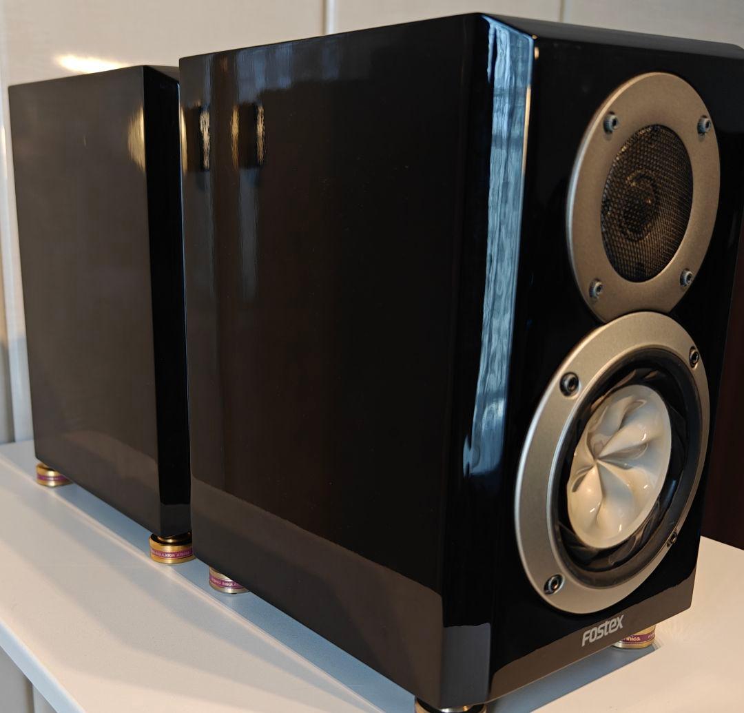 ​【限定色・元箱付】FOSTEX GX100 グロッシーブラック スピーカー