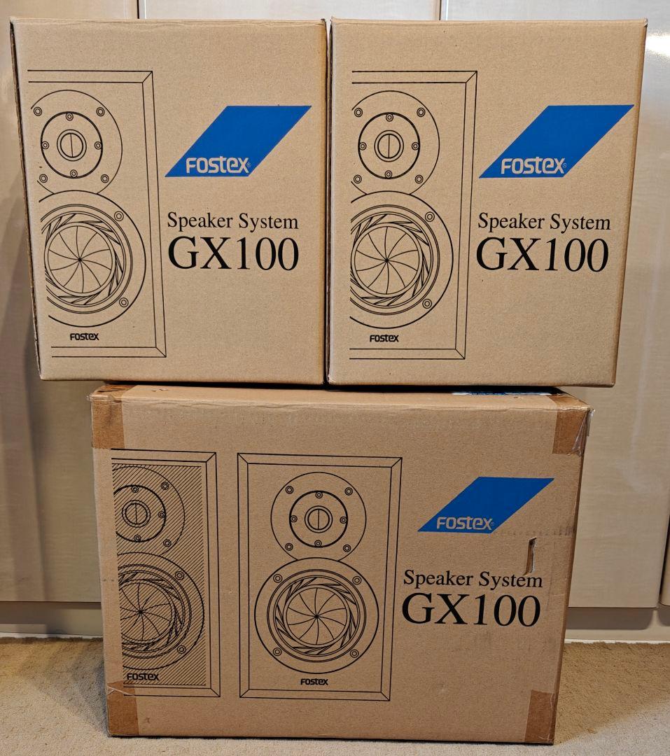 ​【限定色・元箱付】FOSTEX GX100 グロッシーブラック スピーカー