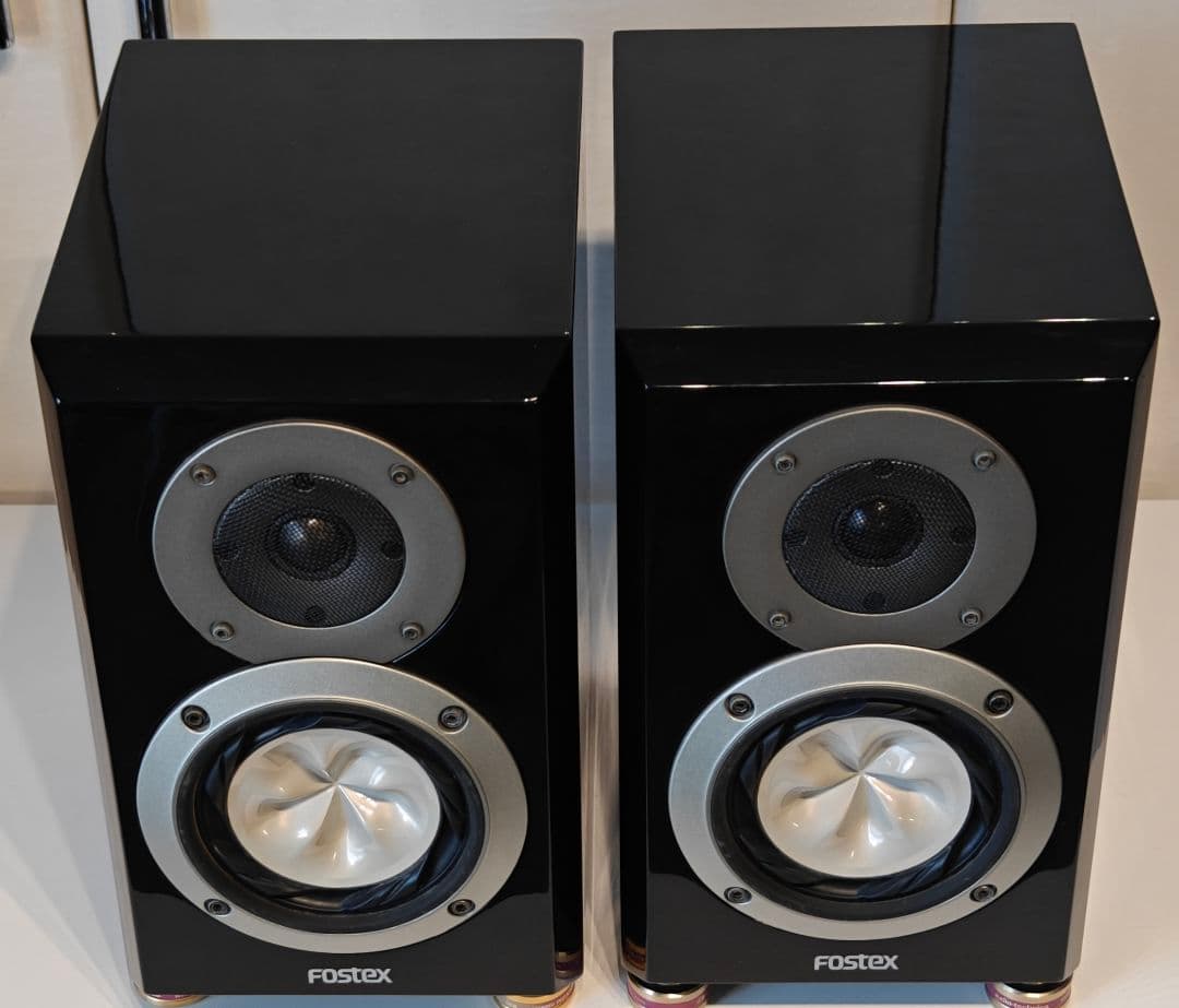 ​【限定色・元箱付】FOSTEX GX100 グロッシーブラック スピーカー