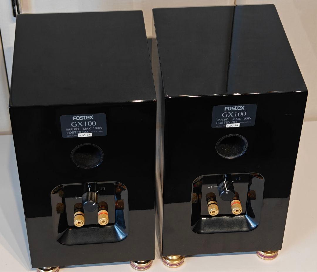 ​【限定色・元箱付】FOSTEX GX100 グロッシーブラック スピーカー