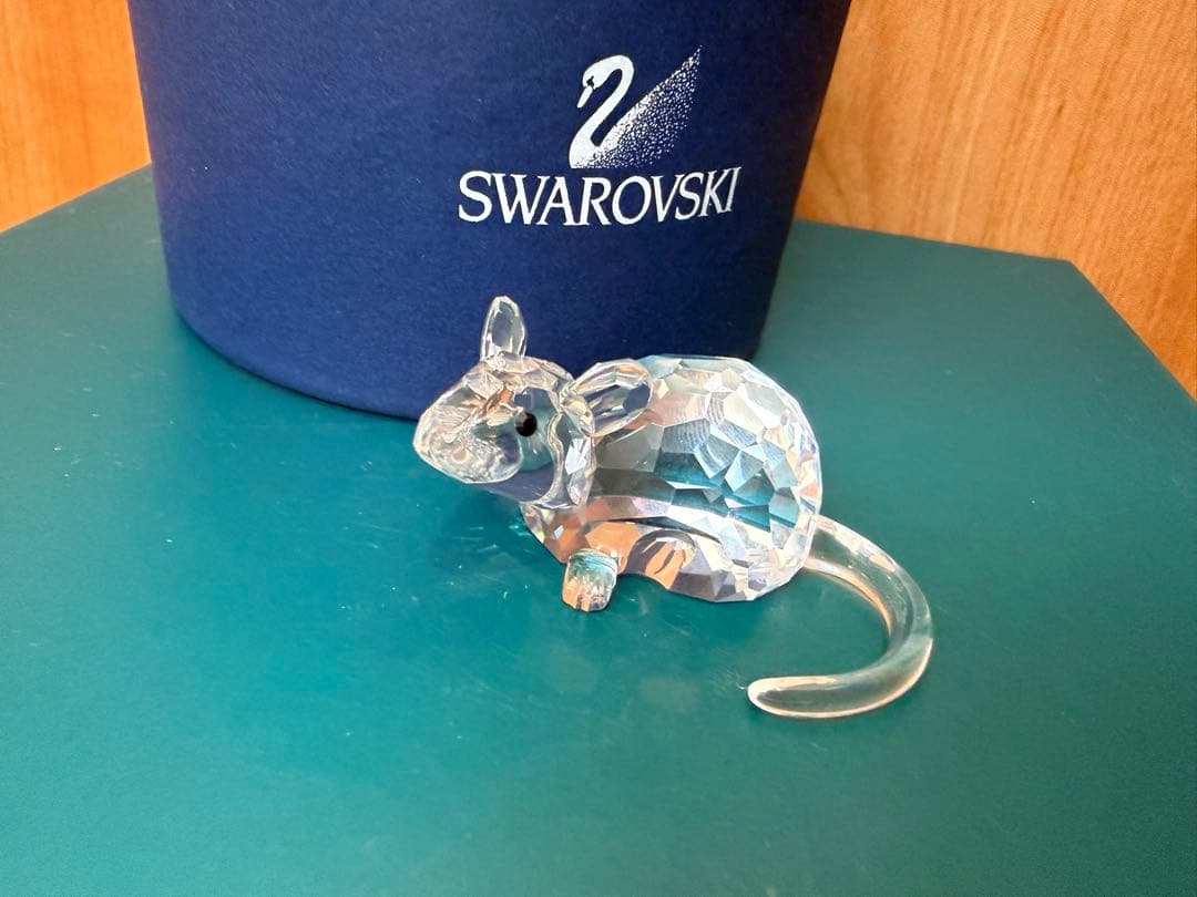 Swarovski 干支　クリスタル　マウス置物