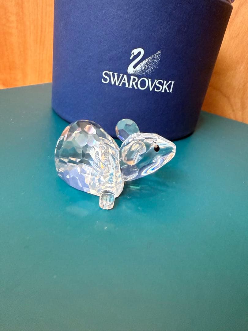 Swarovski 干支　クリスタル　マウス置物