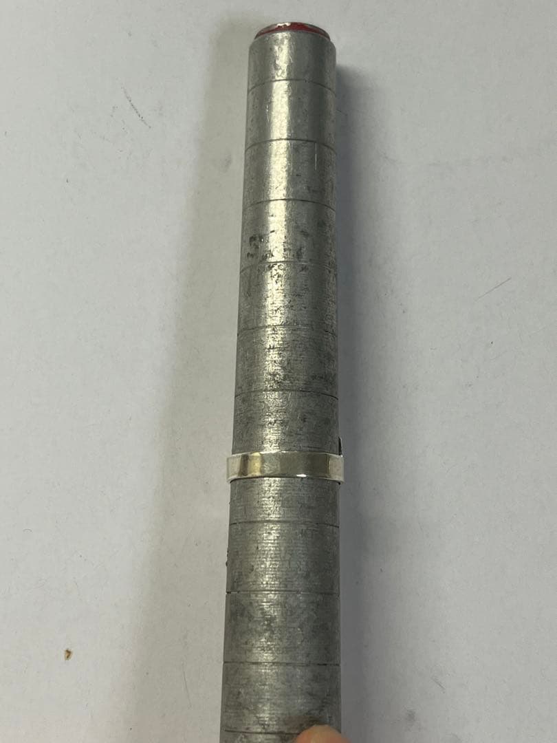 ハンドメイドシルバー925リング　レース柄型取り　　12号