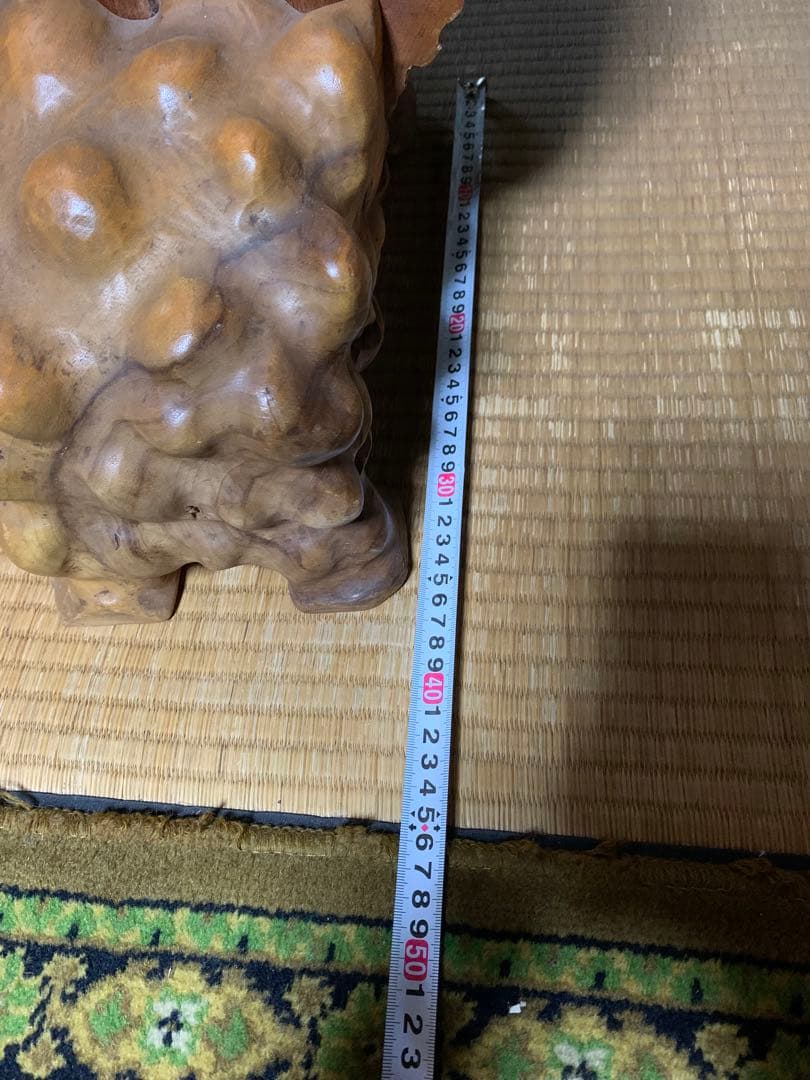 衝立 アンティーク 龍紋 一枚板