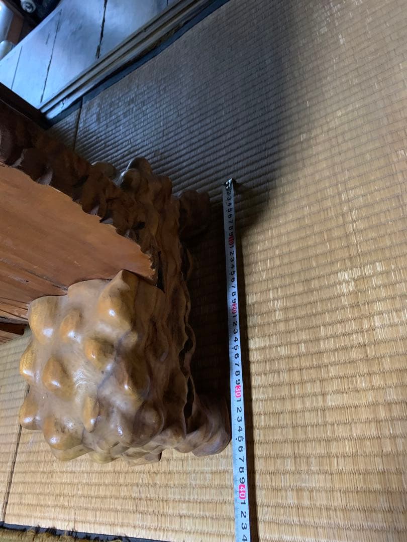 衝立 アンティーク 龍紋 一枚板