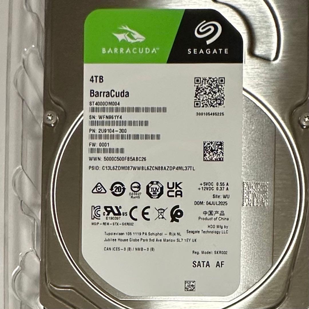 SEAGATE BARRACUDA SATA 3.5インチ HDD[4TB]