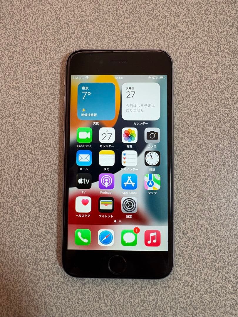 iPhone6s スペースグレイ 64GB 93%