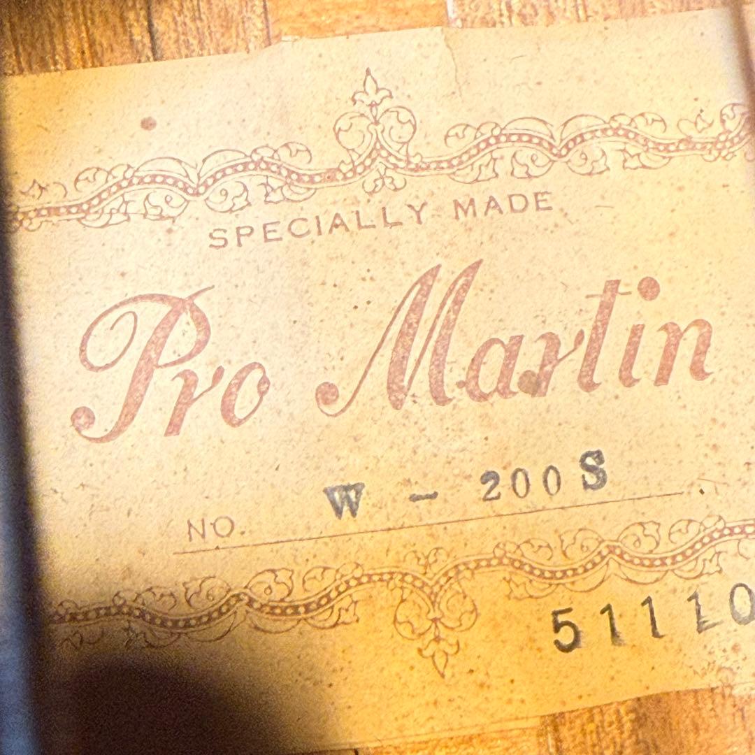 ProMartin アコースティックギター　W-200S ジャパンビンテージ