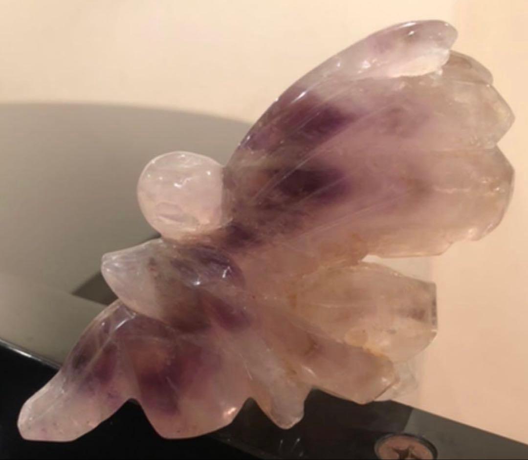 アメジスト　大きめの妖精　フェアリー　 天然石置物