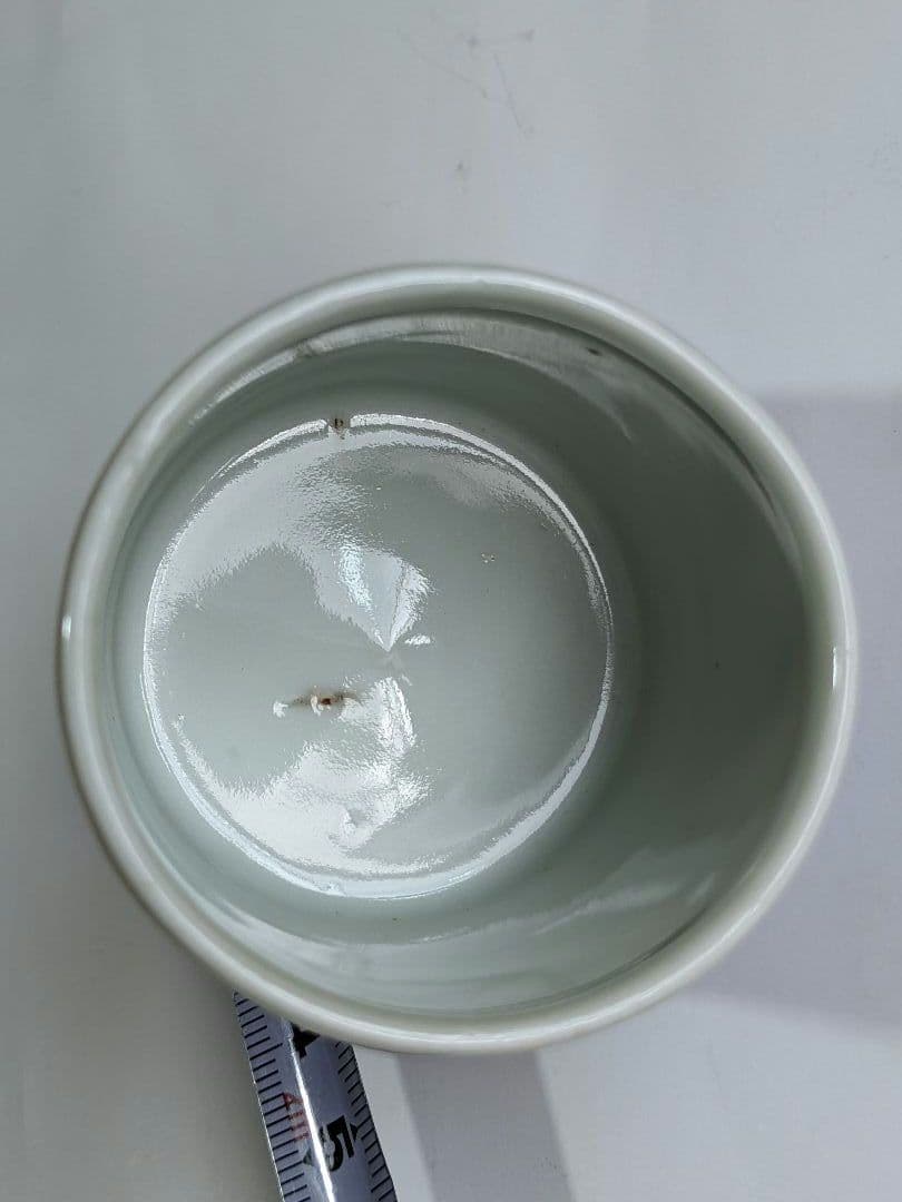 ♦江戸時代中期〜後期 古伊万里 染付 網掛け文様 酒器 ぐい呑み 猪口 骨董品