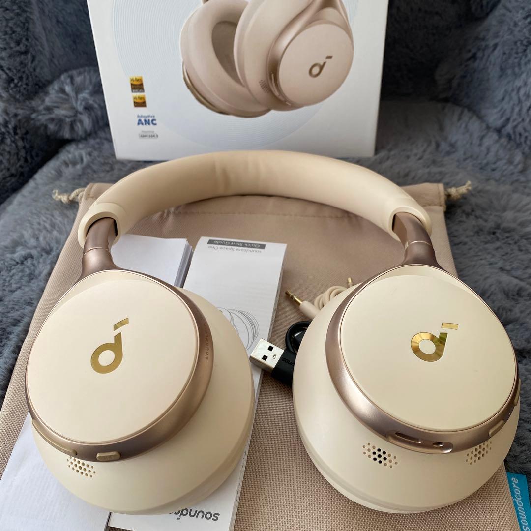 soundcore Space One ワイヤレスヘッドホン ホワイト