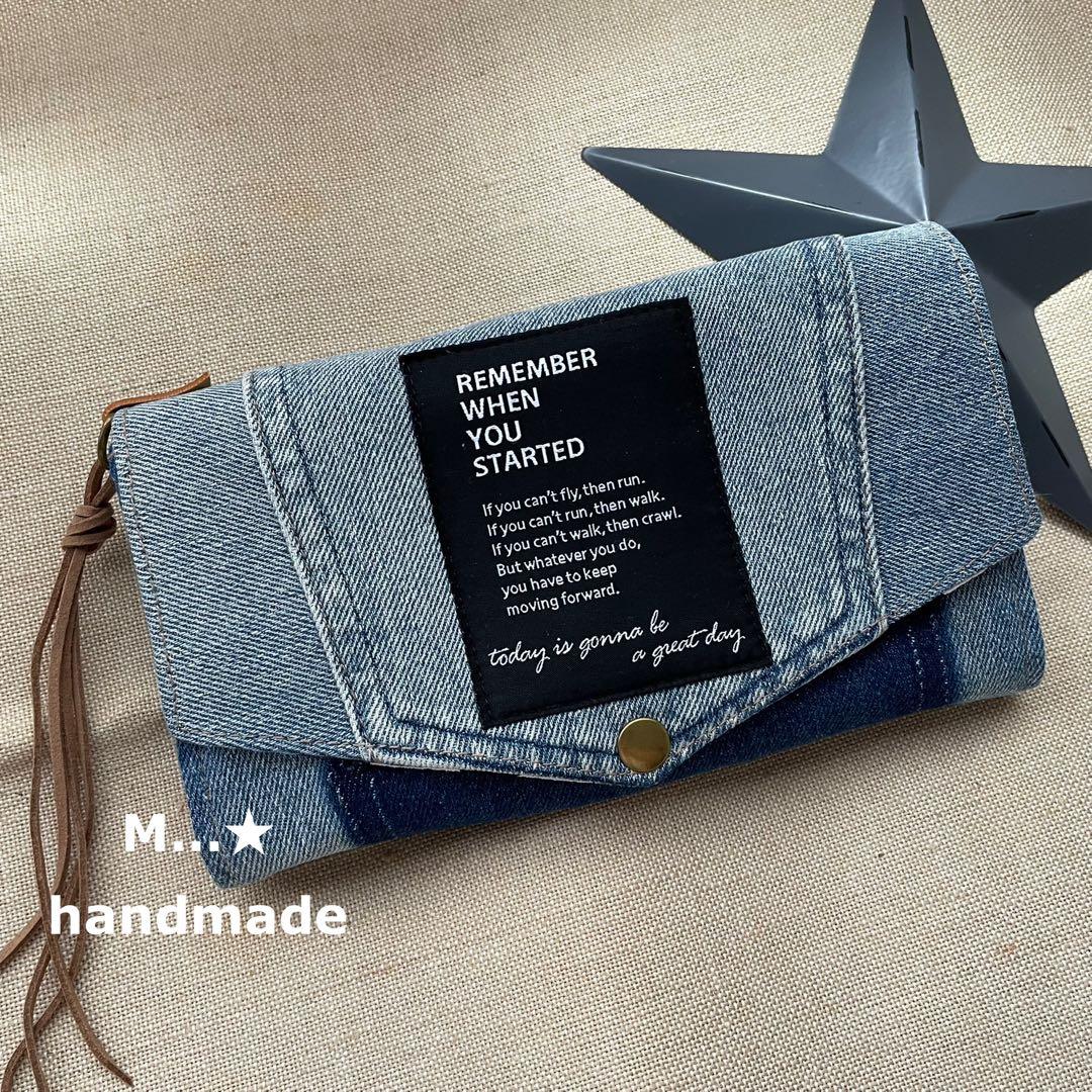 [570]デニム ＊ じゃばらウォレット(大)