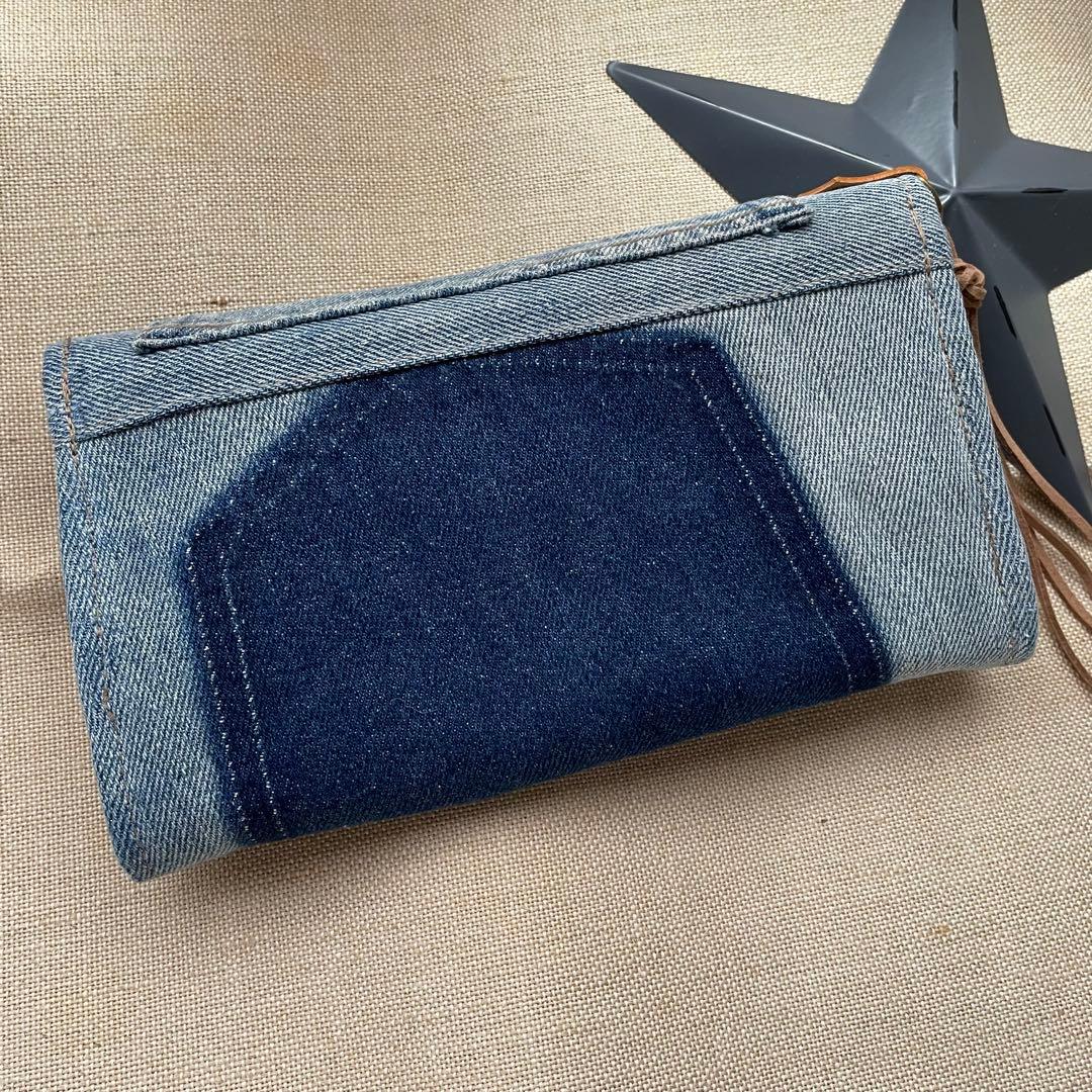[570]デニム ＊ じゃばらウォレット(大)