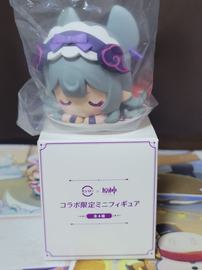 原神 スシロー コラボ 観月の宴　コンプリートセット4種類　フィギュア箱付き
