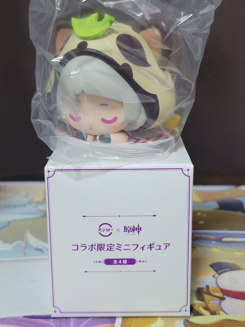 原神 スシロー コラボ 観月の宴　コンプリートセット4種類　フィギュア箱付き